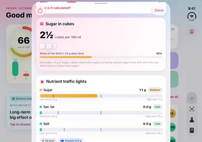Skinny Scanning, iPhone Duo (inner display): Sugar in cubes, and the traffic lights