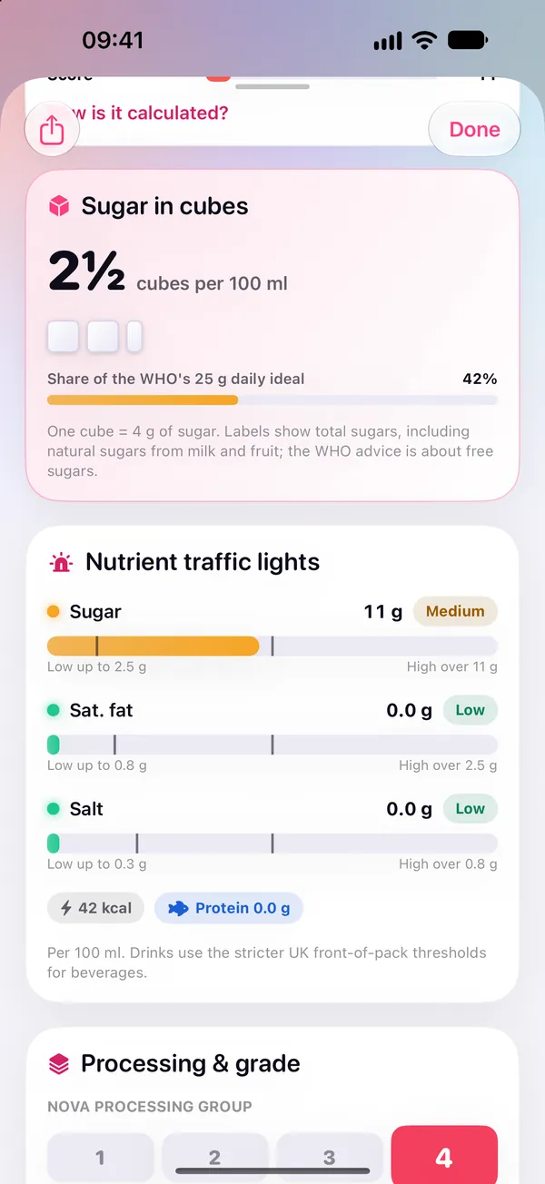 Skinny Scanning, iPhone: Sugar in cubes, and the traffic lights